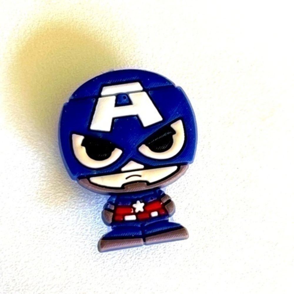 Captain America Croc Charm